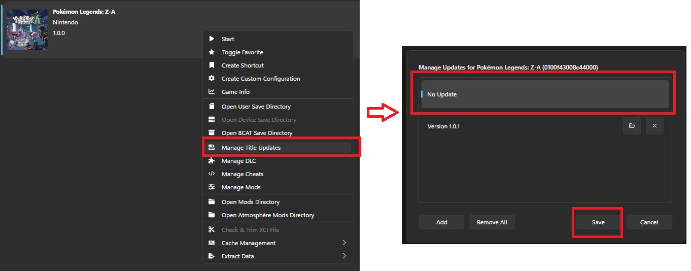 Fix fps, đồ họa, crash cutscene POKEMON LEGENDS: Z-A qua Ryujinx