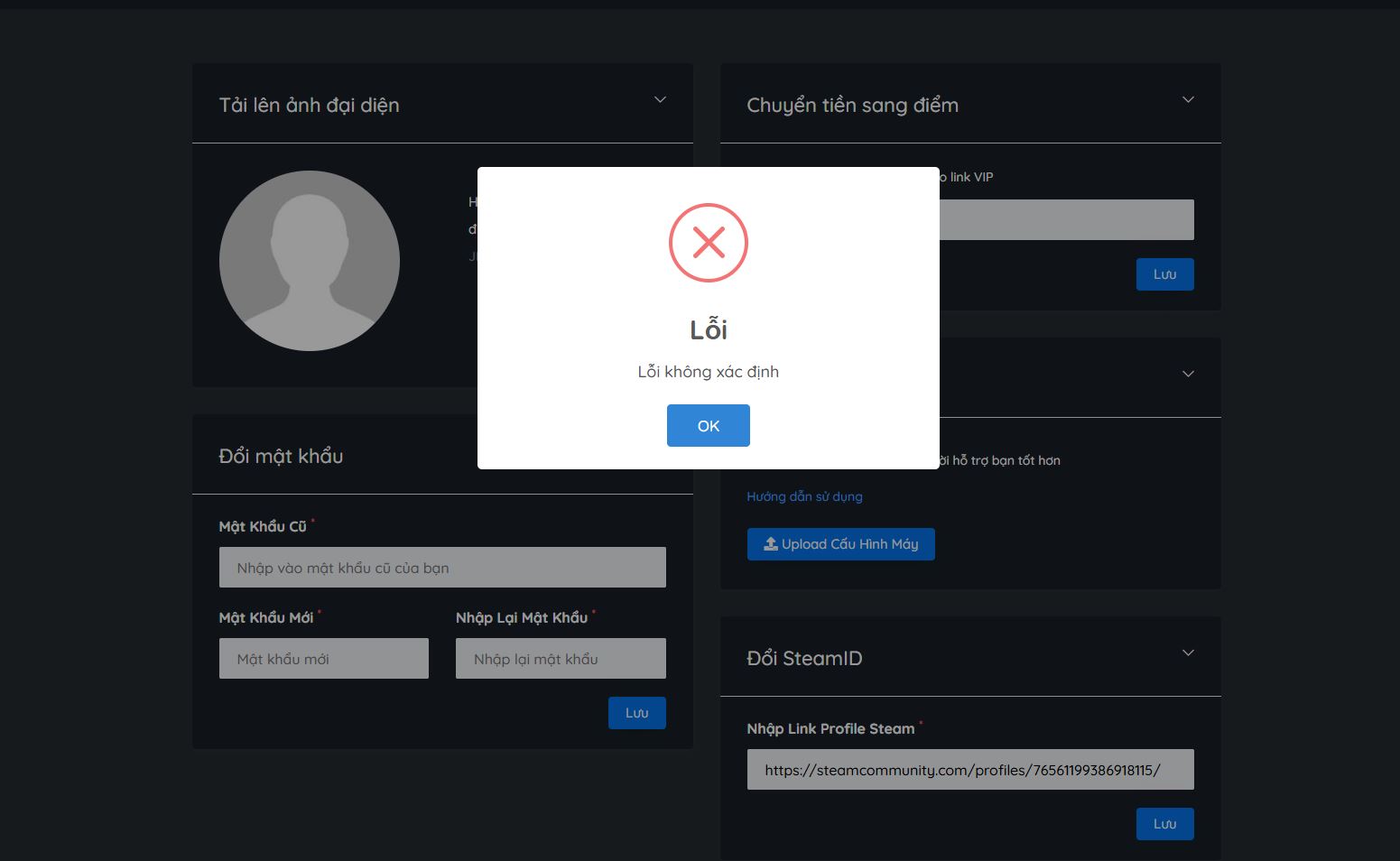 lỗi liên kết profile Steam trong Steam Join Game lỗi liên kết profile Steam trong Steam Join Game