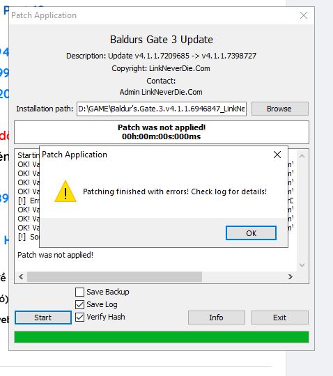 Baldur's Gate 3 lỗi update v 4.1.1.73 Baldur's Gate 3 lỗi update v 4.1.1.73