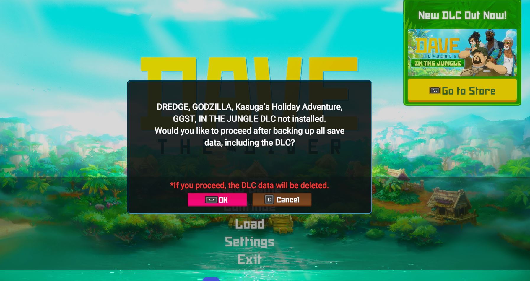 Lỗi DLC Dave The Diver