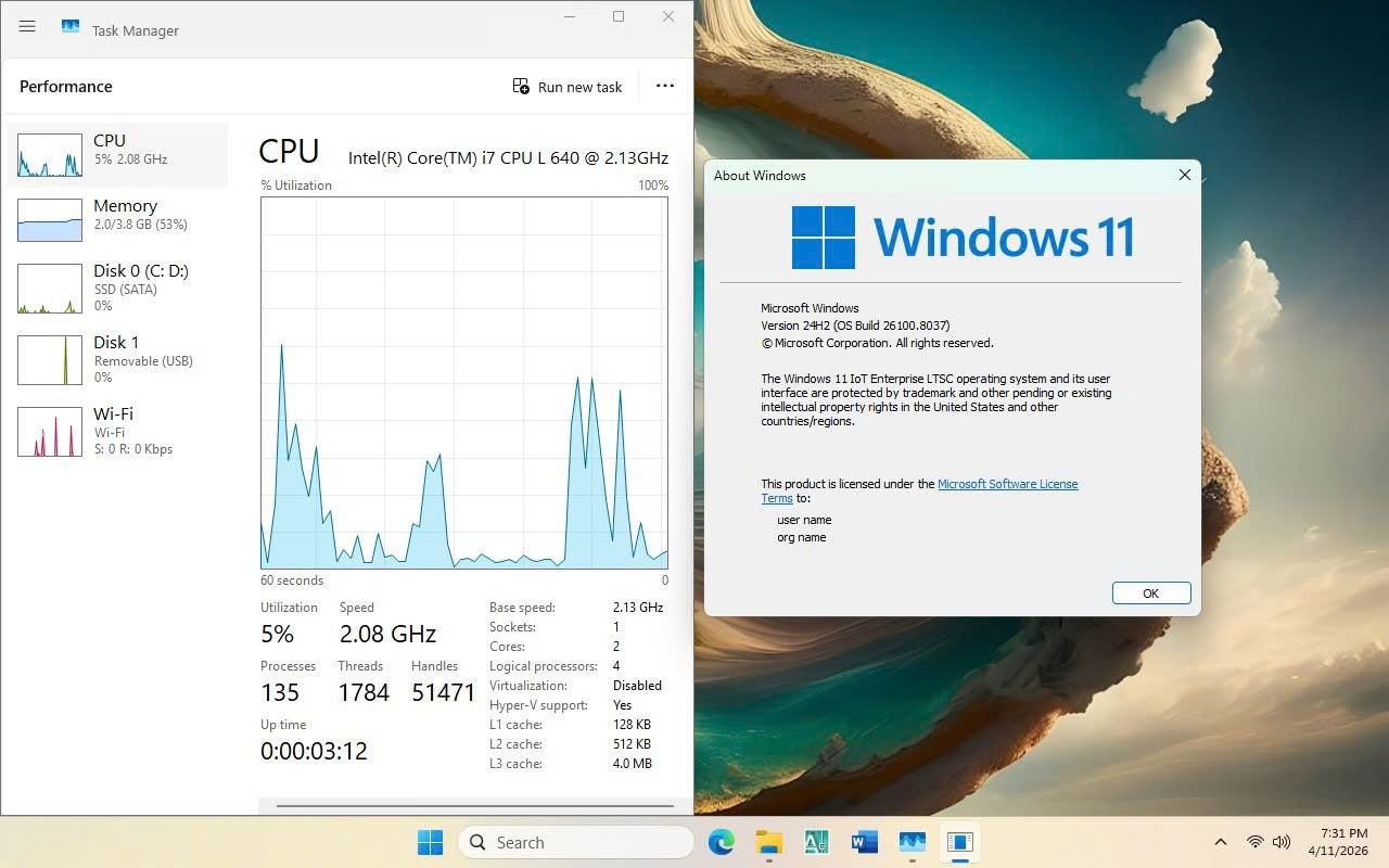 Windows 11 IoT Enterprise LTSC - 24H2 Windows 11 IoT Enterprise LTSC - 24H2