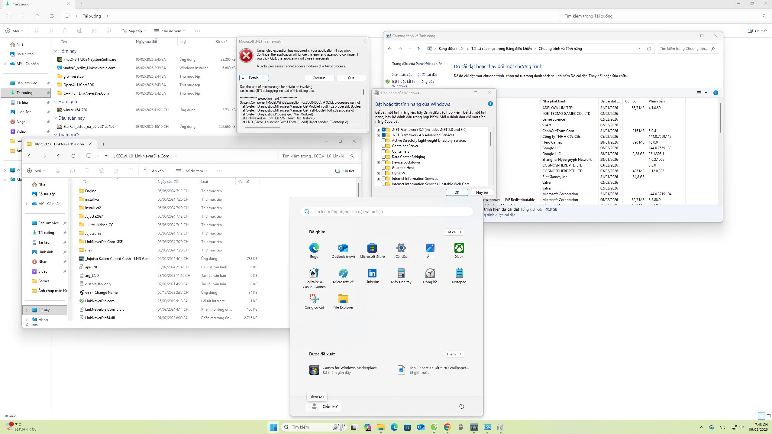 lỗi xung đột microsoft .net framework do xung đột 32bit/64bit lỗi xung đột microsoft .net framework do xung đột 32bit/64bit