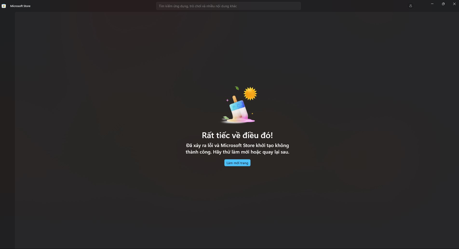 Lỗi Microsoft store
