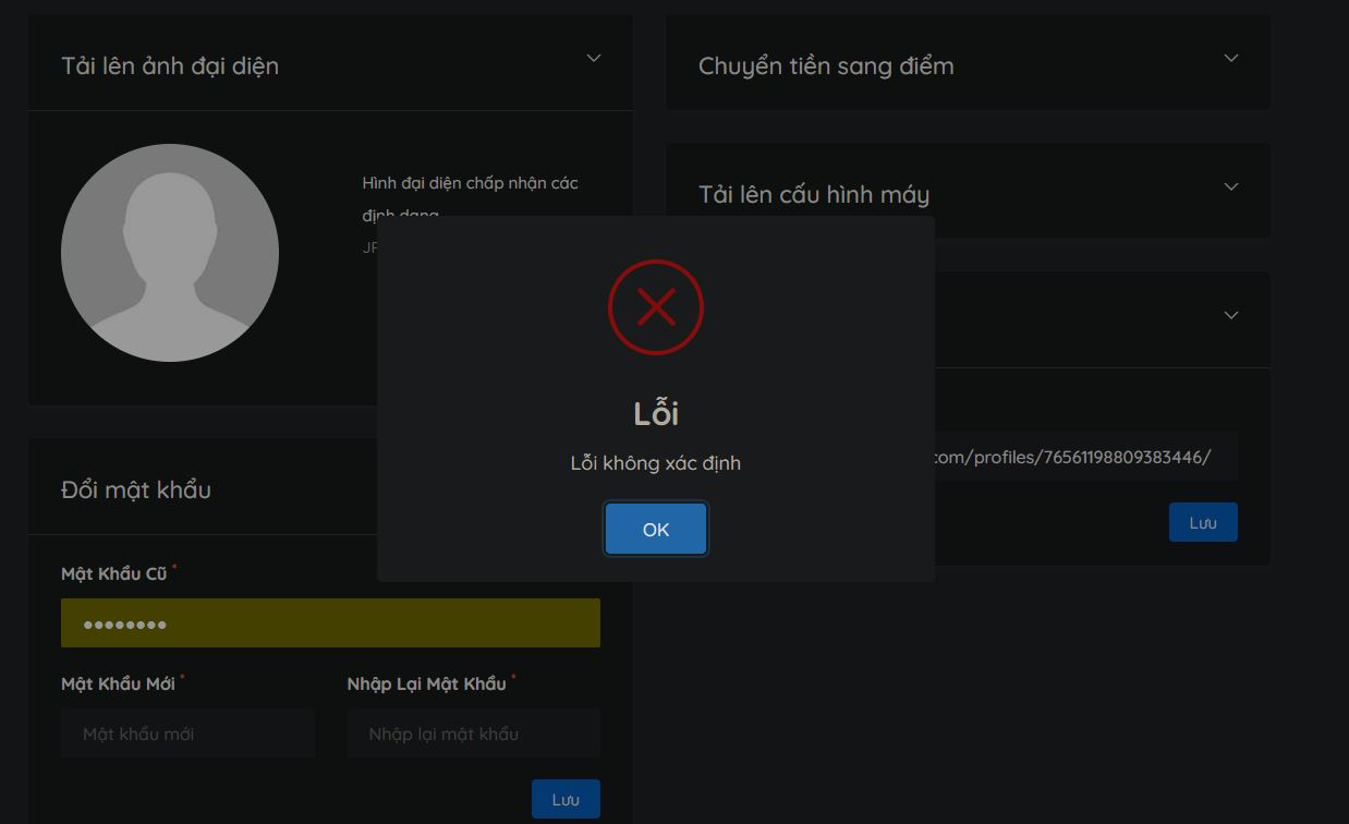 lỗi đổi steam id lỗi đổi steam id