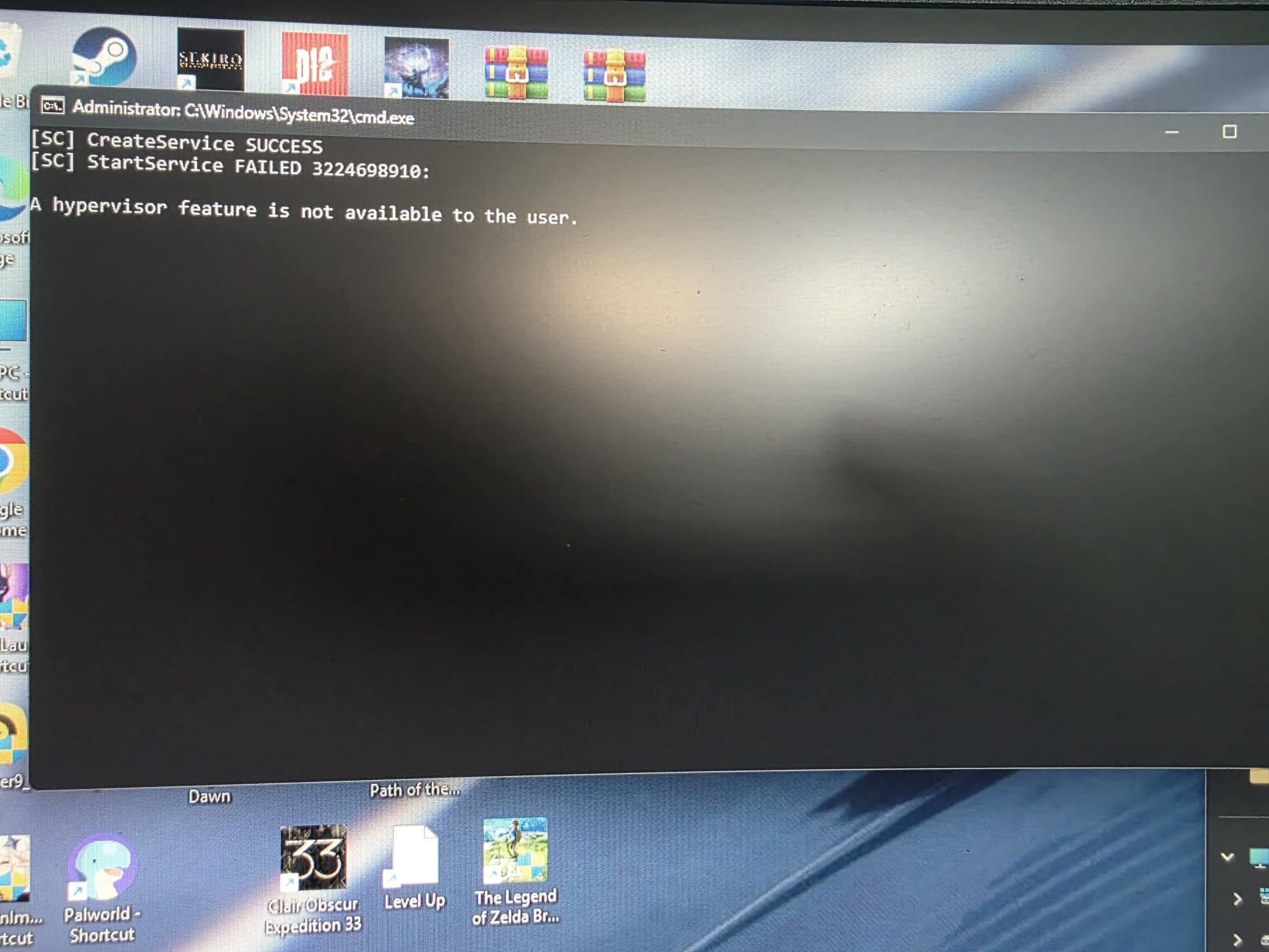 ai bị lỗi này ko chỉ mình cách fix với T^T "A hypervisor feature is not available to the user" ai bị lỗi này ko chỉ mình cách fix với T^T "A hypervisor feature is not available to the user"