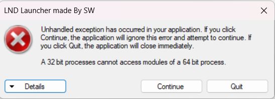 gặp lỗi khi mở_EDF6 - LND Game Launcher