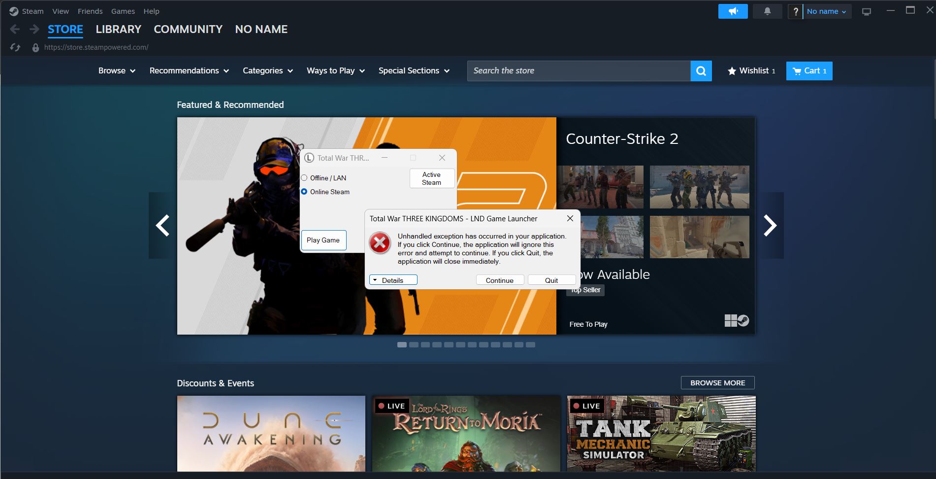 Tải mod game nhưng cài đặt báo lỗi active steam báo lỗi khởi động game Tải mod game nhưng cài đặt báo lỗi active steam báo lỗi khởi động game