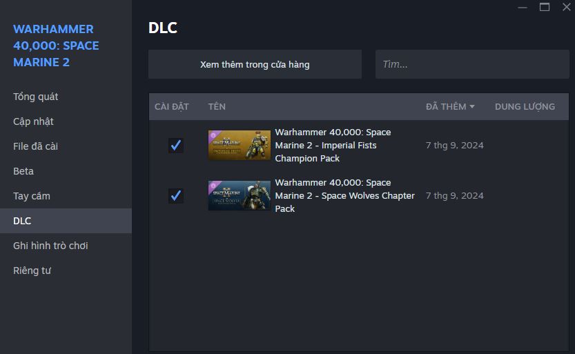 Update DLC Unlocker cho Warhammer Space Marine 2 Update DLC Unlocker cho Warhammer Space Marine 2
