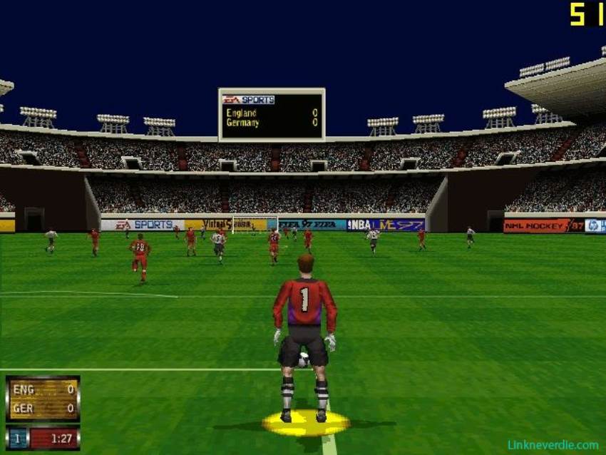 Hình ảnh trong game FIFA 97 (screenshot)