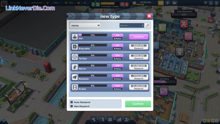 Hình ảnh trong game Super Movie Tycoon (screenshot)