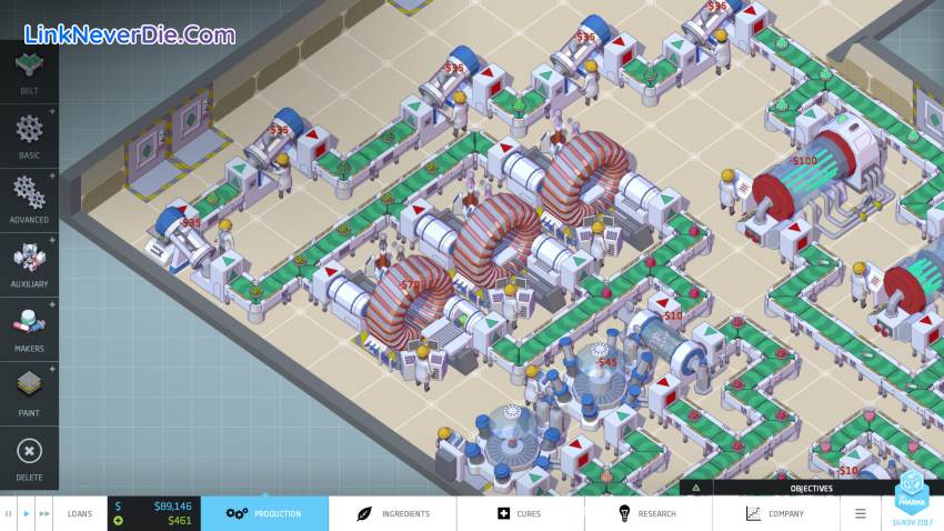 Hình ảnh trong game Big Pharma (screenshot)