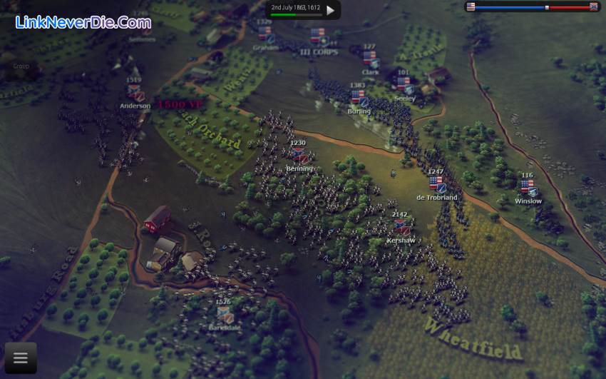 Hình ảnh trong game Ultimate General: Gettysburg (screenshot)