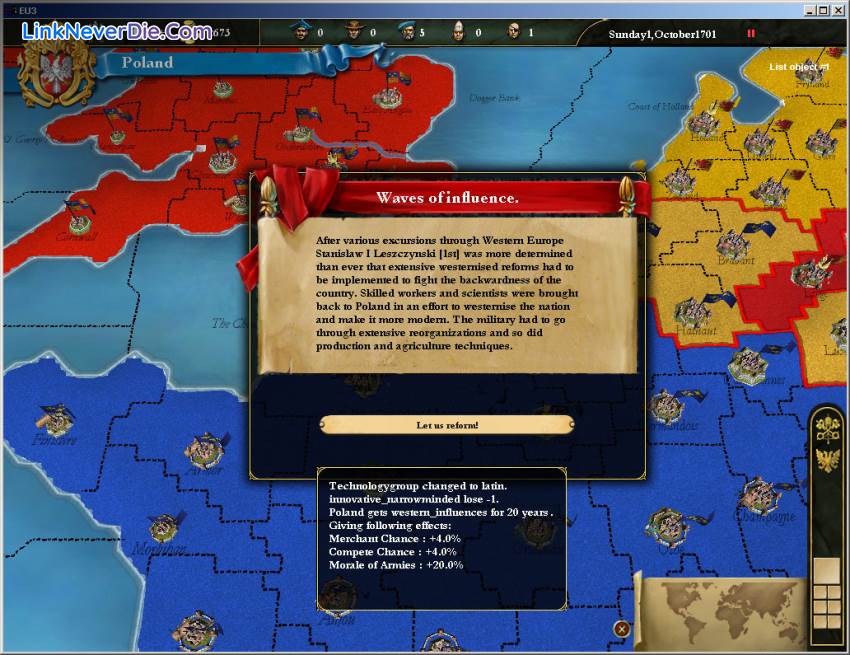 Hình ảnh trong game Europa Universalis 3 (screenshot)