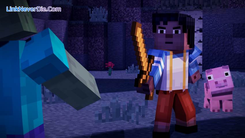 Hình ảnh trong game Minecraft Story Mode (screenshot)