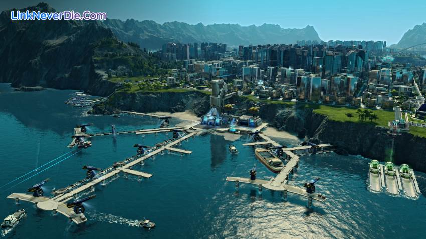 Hình ảnh trong game Anno 2205 (screenshot)