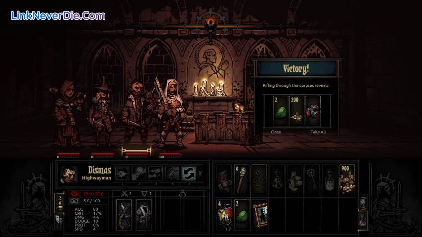 Hình ảnh trong game Darkest Dungeon (screenshot)