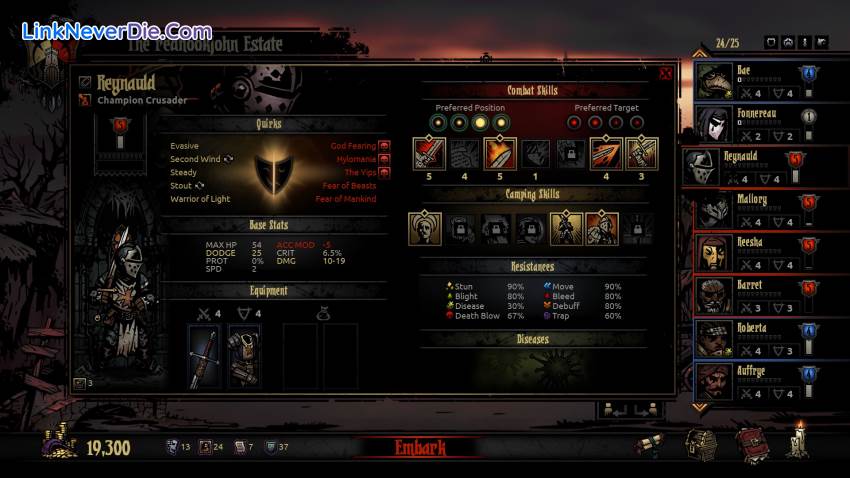 Hình ảnh trong game Darkest Dungeon (screenshot)