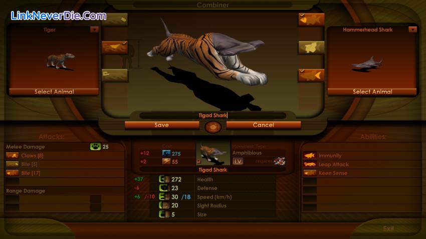 Hình ảnh trong game Impossible Creatures (screenshot)