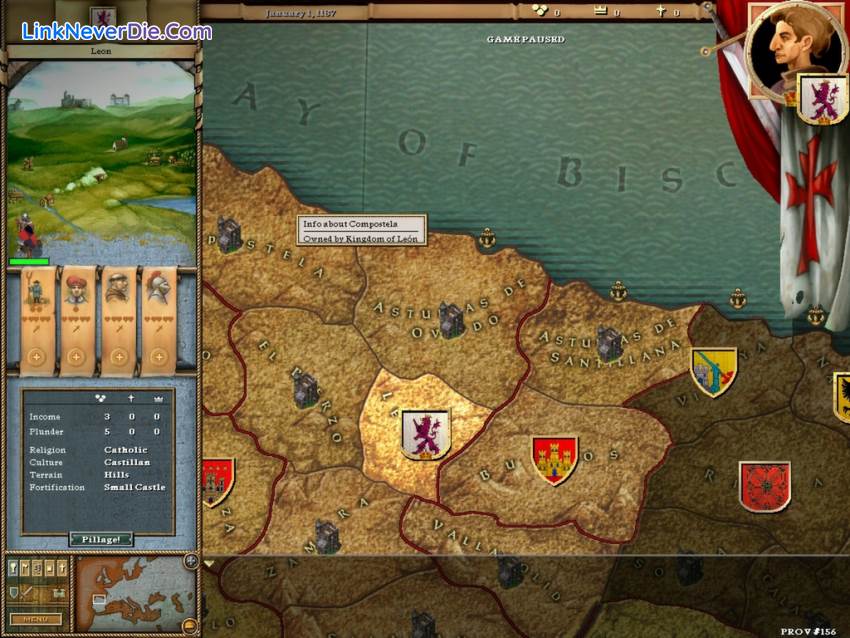 Hình ảnh trong game Crusader Kings (screenshot)