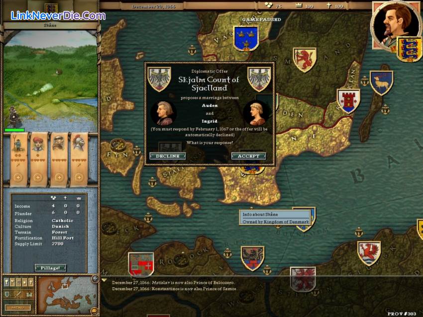 Hình ảnh trong game Crusader Kings (screenshot)