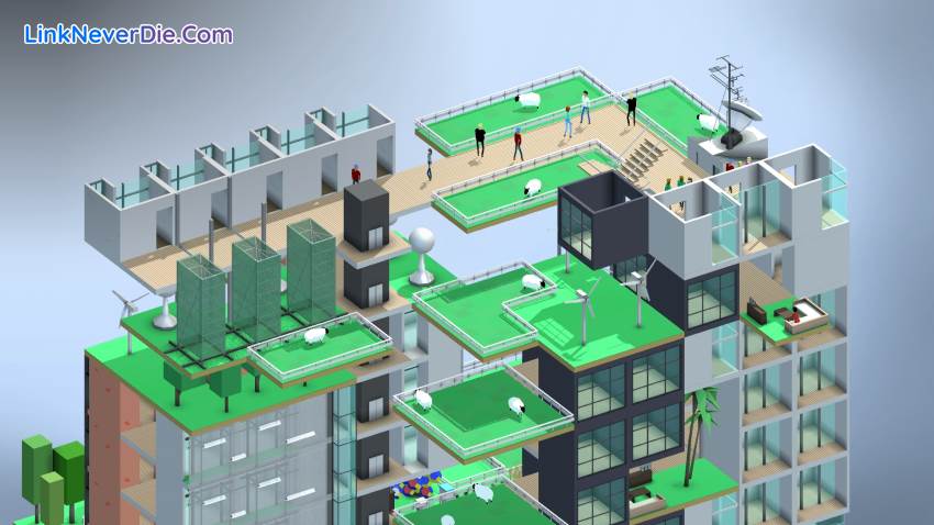 Hình ảnh trong game Block'hood (screenshot)