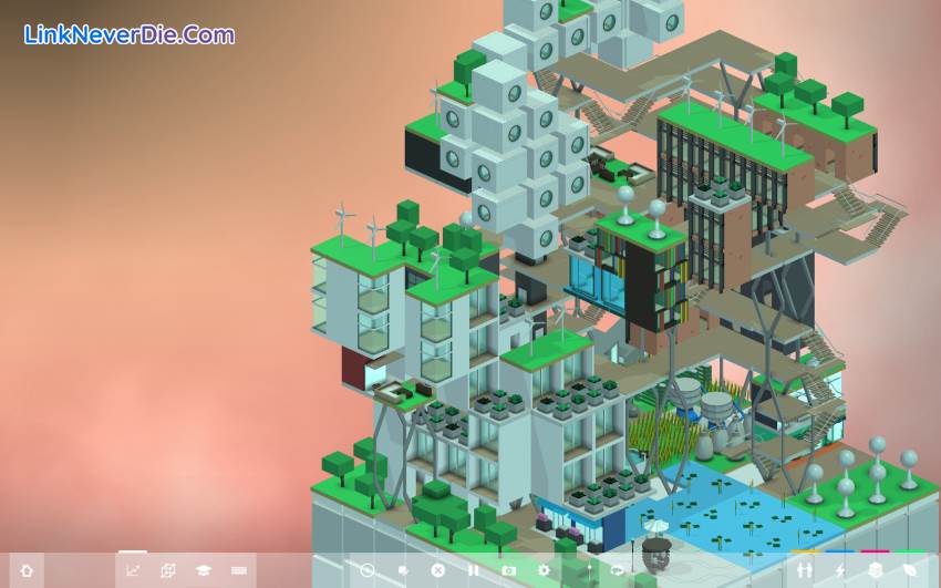 Hình ảnh trong game Block'hood (screenshot)