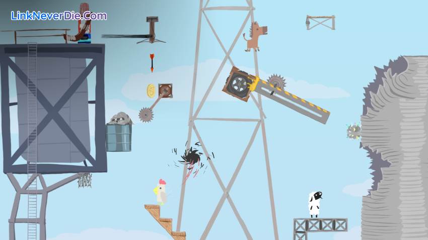 Hình ảnh trong game Ultimate Chicken Horse (screenshot)