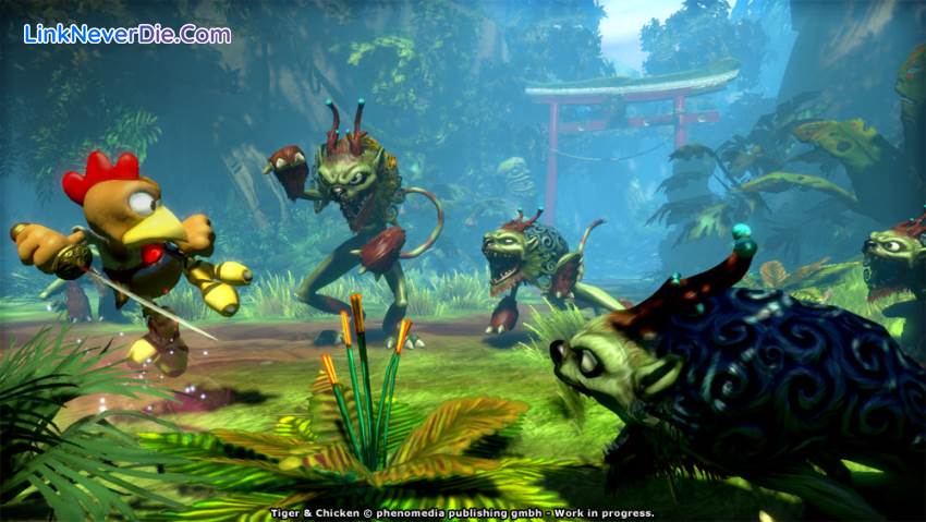 Hình ảnh trong game Moorhuhn: Tiger and Chicken (screenshot)