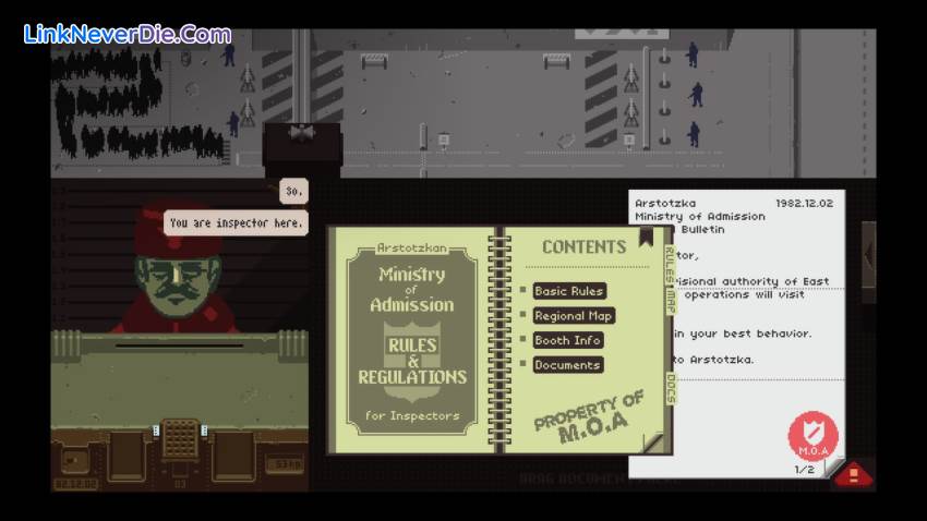 Hình ảnh trong game Papers, Please (screenshot)