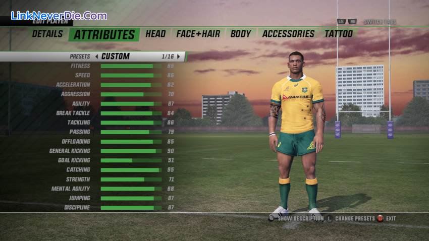 Hình ảnh trong game Rugby Challenge 3 (screenshot)