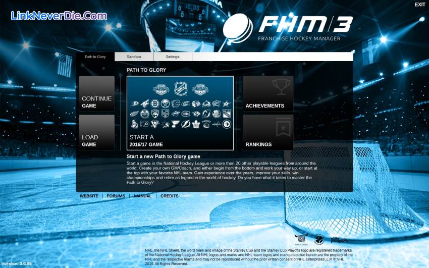 Hình ảnh trong game Franchise Hockey Manager 3 (screenshot)