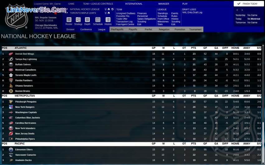 Hình ảnh trong game Franchise Hockey Manager 3 (screenshot)