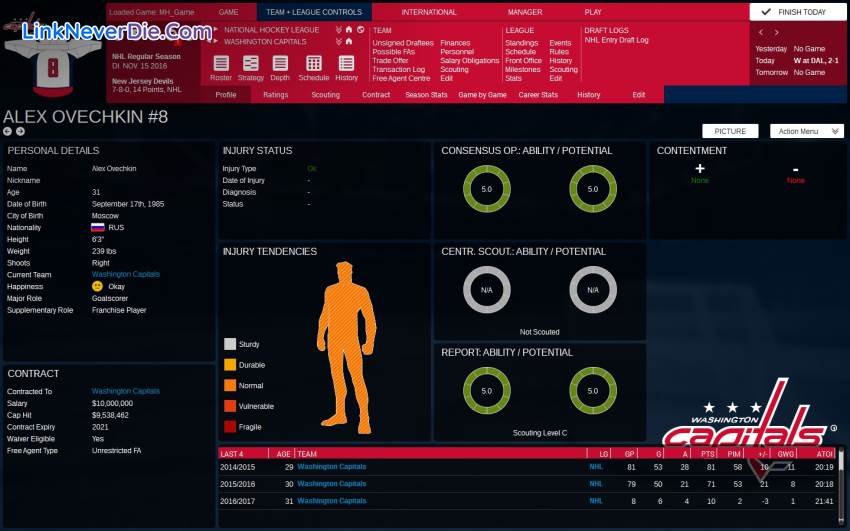 Hình ảnh trong game Franchise Hockey Manager 3 (screenshot)