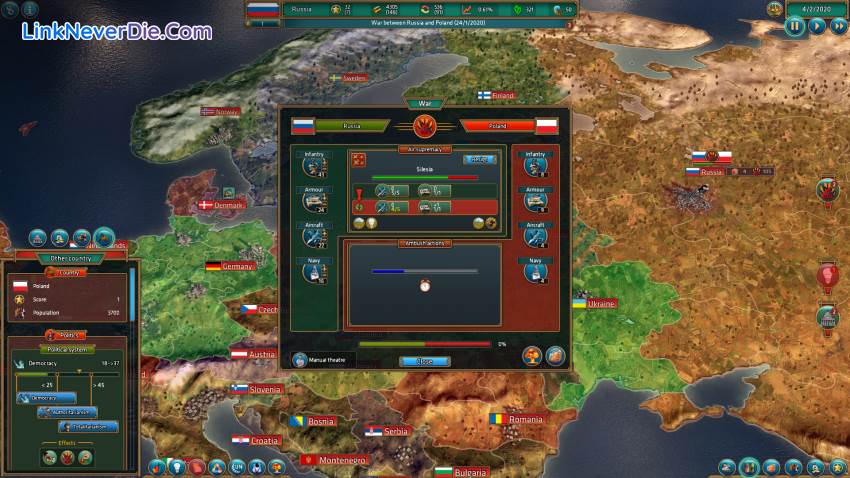 Hình ảnh trong game Realpolitiks (screenshot)