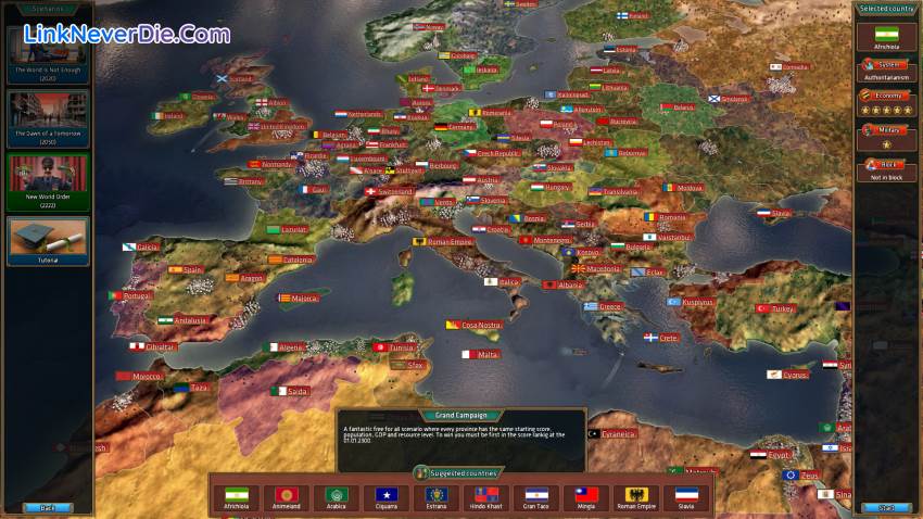 Hình ảnh trong game Realpolitiks (screenshot)