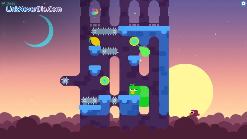 Hình ảnh trong game Snakebird (screenshot)