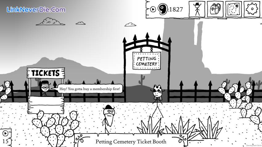 Hình ảnh trong game West of Loathing (screenshot)