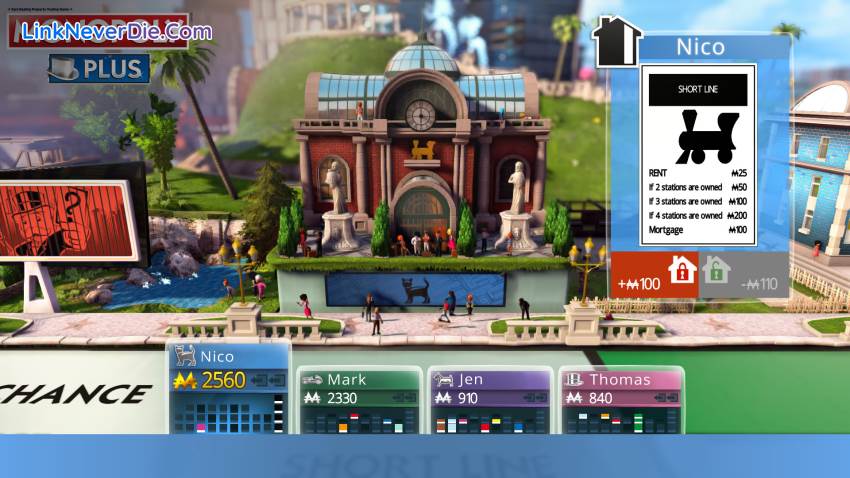 Hình ảnh trong game MONOPOLY PLUS (screenshot)