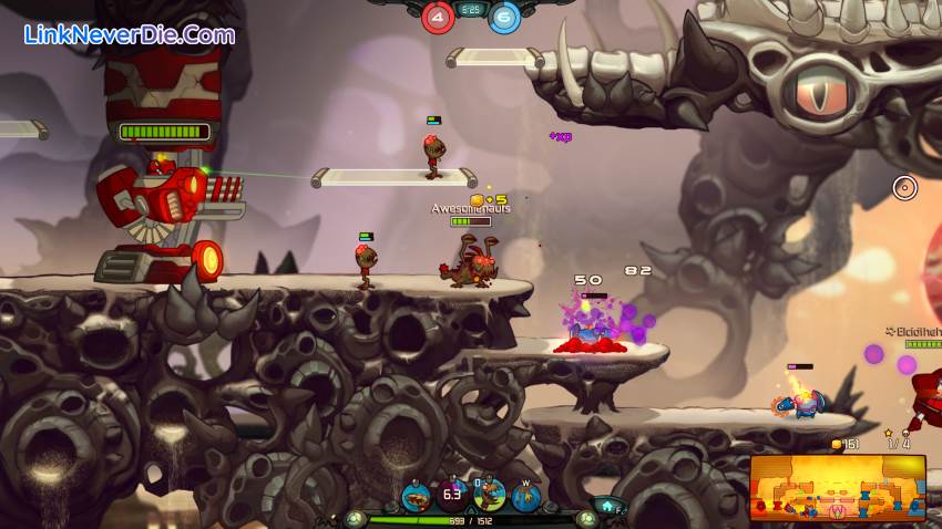 Hình ảnh trong game Awesomenauts (screenshot)