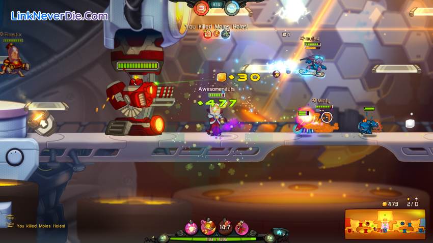 Hình ảnh trong game Awesomenauts (screenshot)