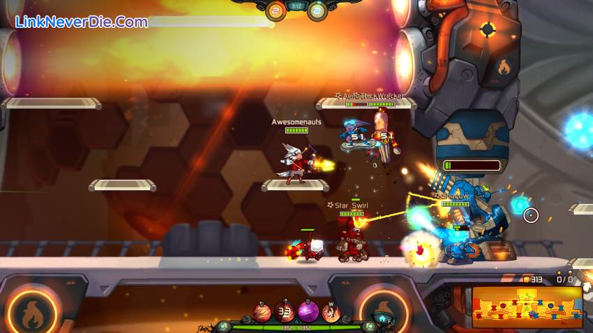 Hình ảnh trong game Awesomenauts (screenshot)