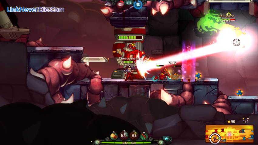 Hình ảnh trong game Awesomenauts (screenshot)