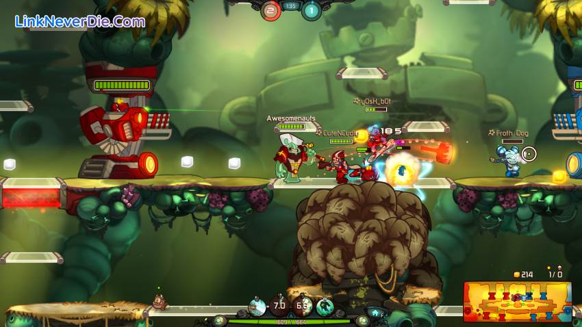 Hình ảnh trong game Awesomenauts (screenshot)