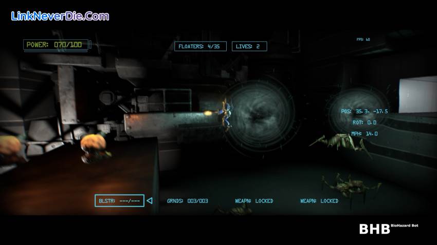 Hình ảnh trong game BHB: BioHazard Bot (screenshot)