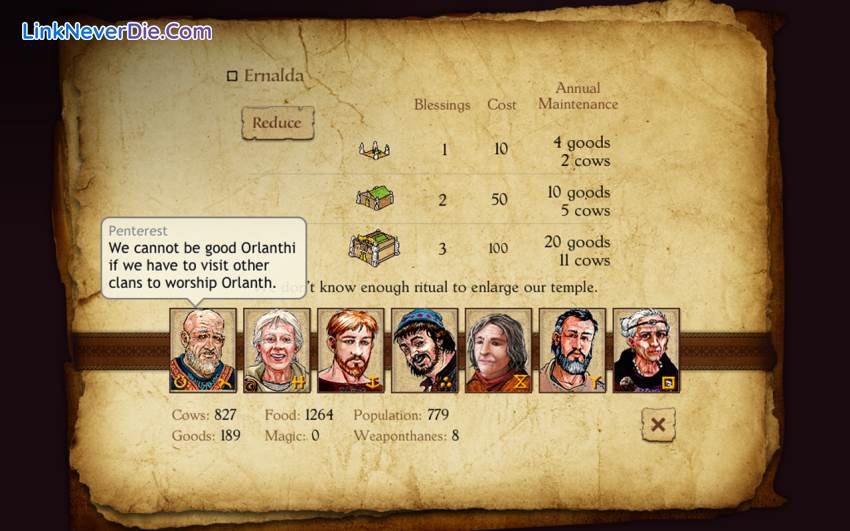 Hình ảnh trong game King of Dragon Pass (screenshot)