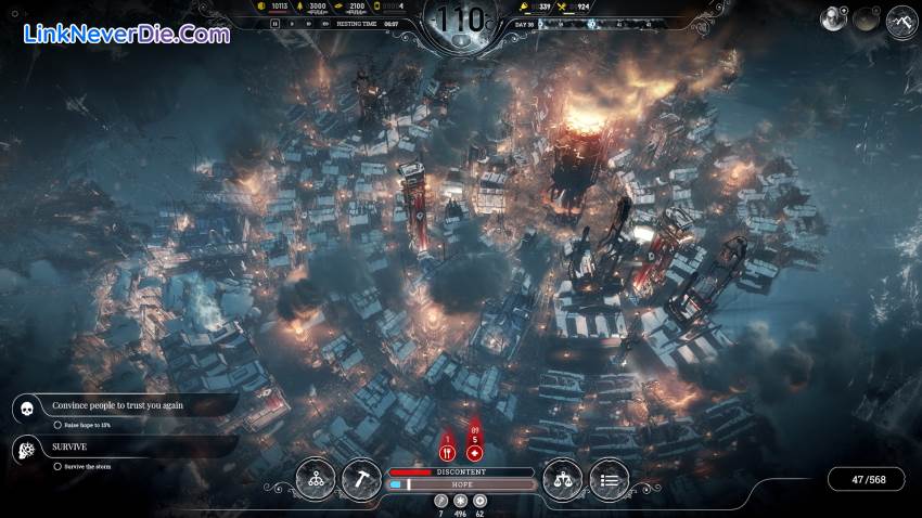 Hình ảnh trong game Frostpunk (screenshot)