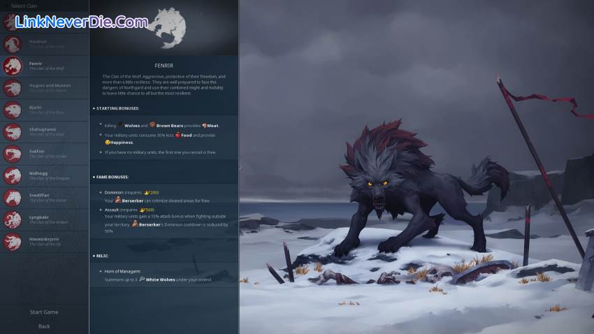 Hình ảnh trong game Northgard (screenshot)