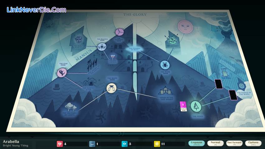 Hình ảnh trong game Cultist Simulator (screenshot)