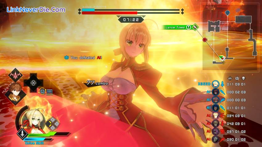 Hình ảnh trong game Fate/EXTELLA LINK (screenshot)