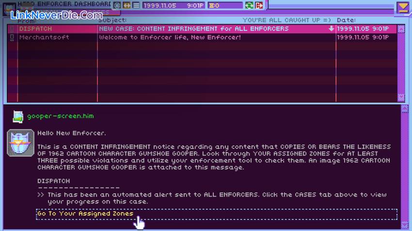 Hình ảnh trong game Hypnospace Outlaw (screenshot)